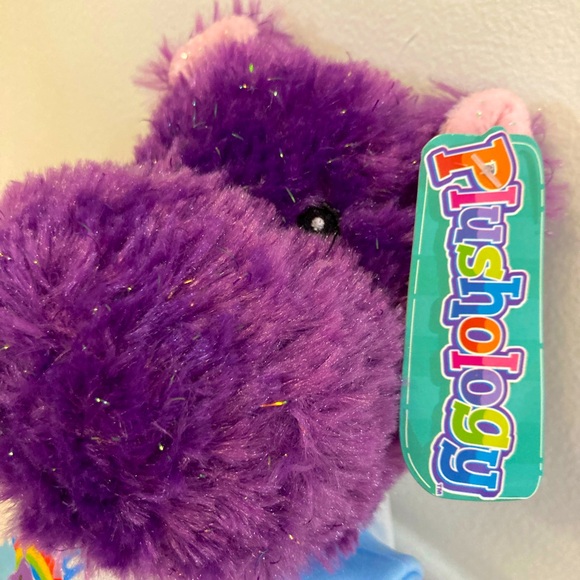 Plushology Purple Sparkle Hippo Plush 11"  2022 with Salt Lake City Shirt - NWT - Picture 2 of 9